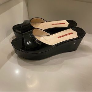 Prada Patent Platforms